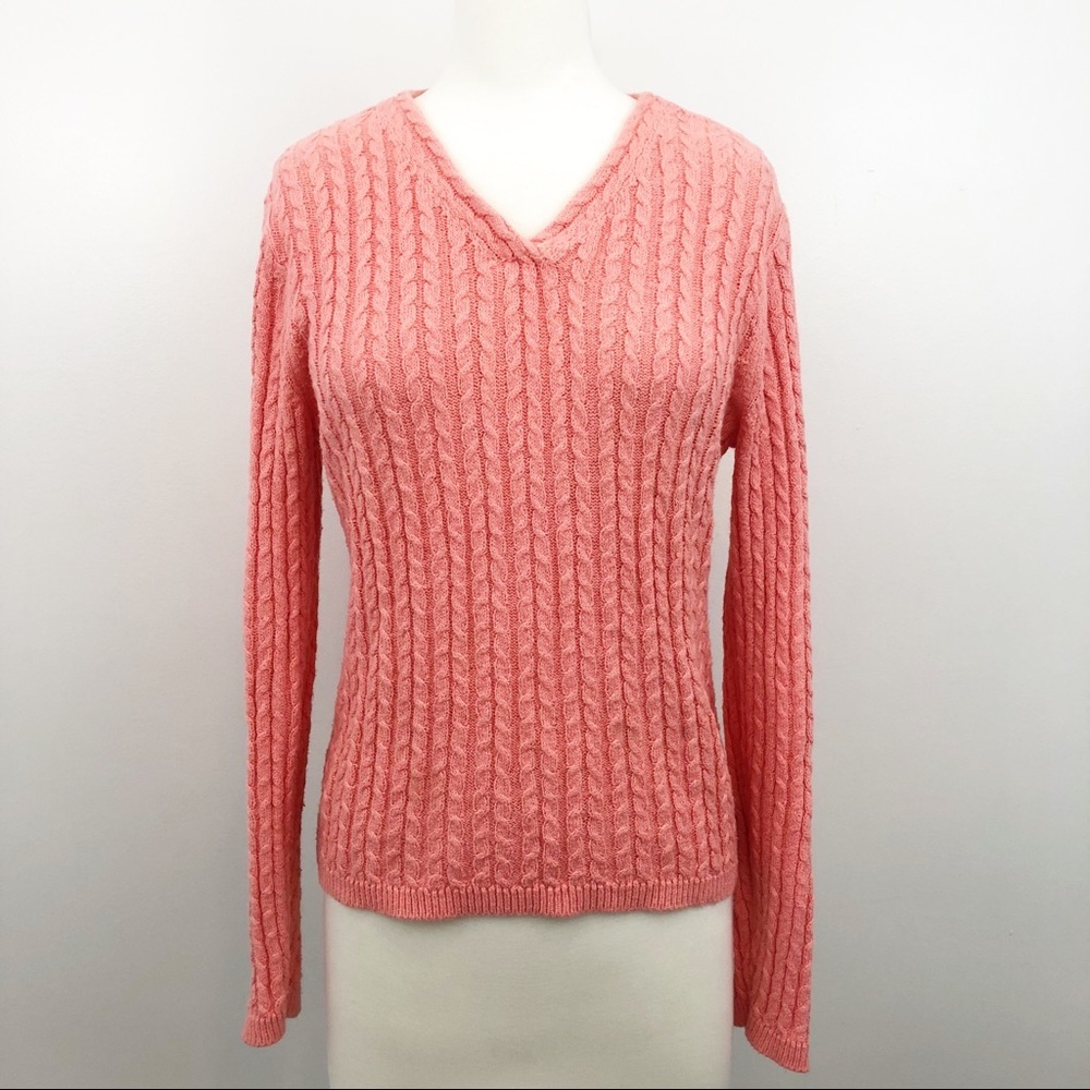 Talbots Petites Cable‎ Knit Sweater Size Small